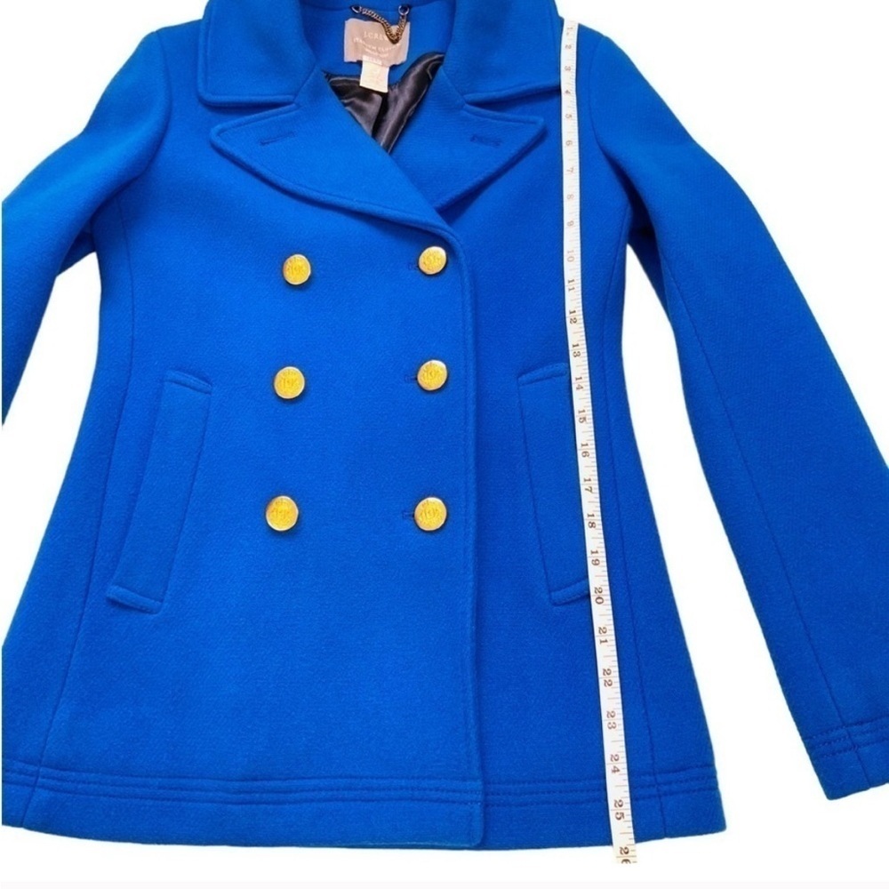 J Crew Stadium Cloth Nello Gori Pea Coat
Cobalt Blue Lined Wool Blend - Picture 9 of 10